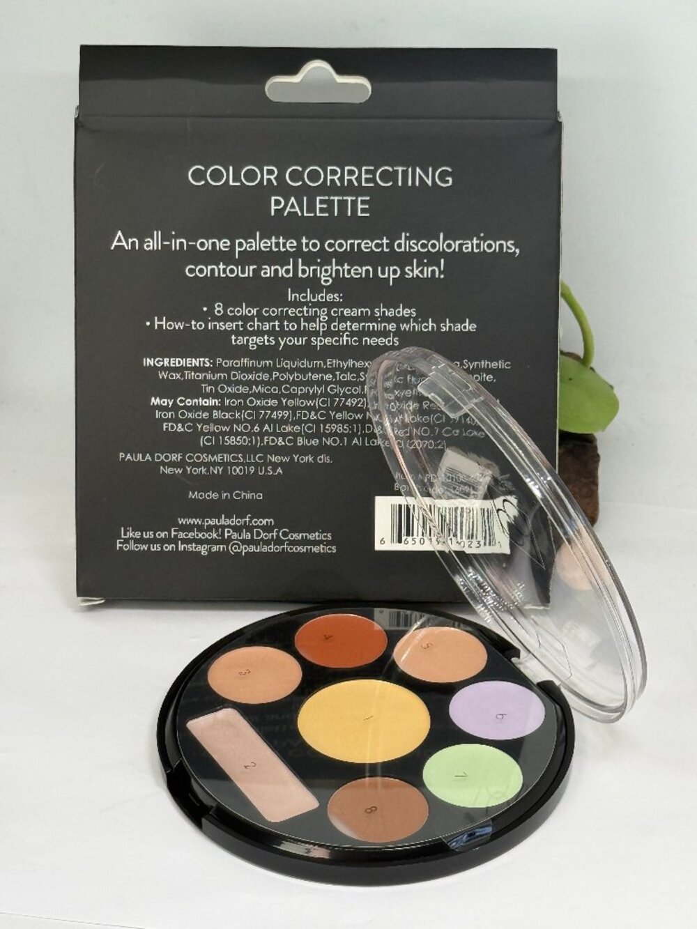 Paula Dorf Color Correcting Palette - 8 Colors  .32 oz Full Size - New in Box